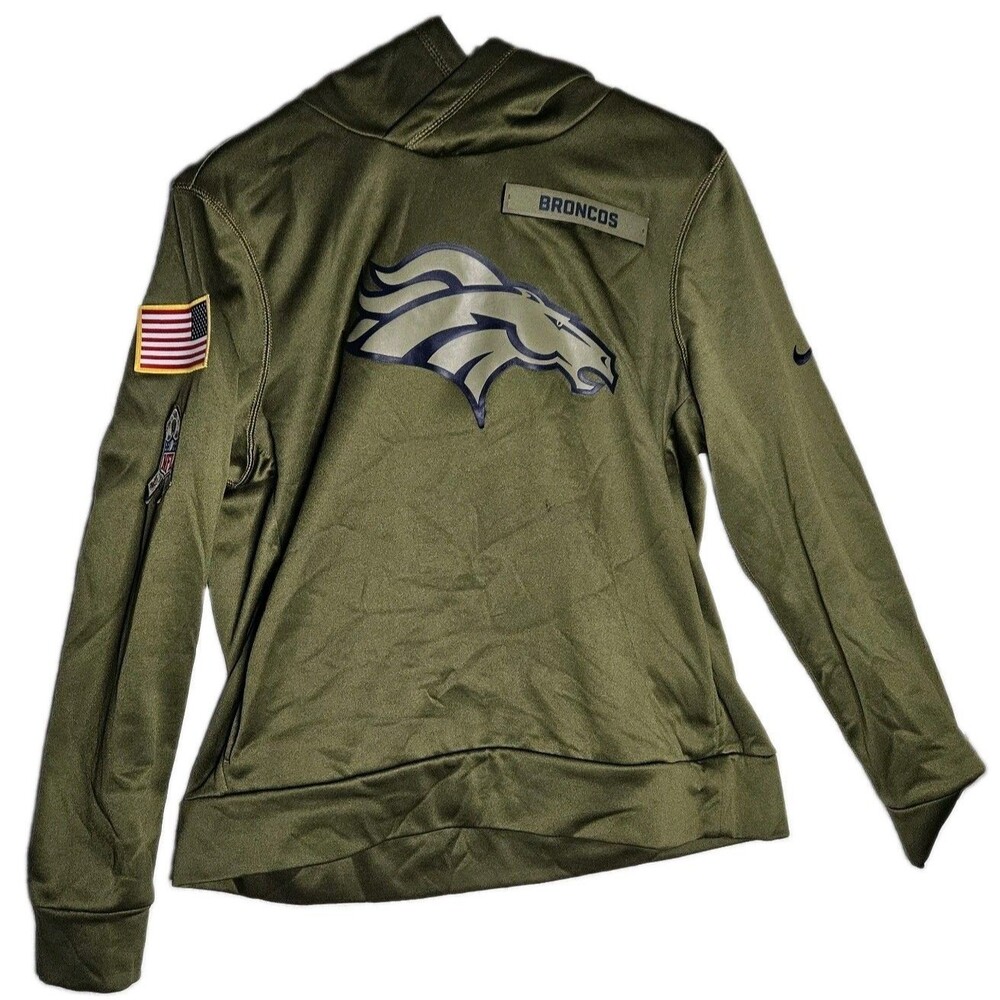 Nike Denver Broncos Salute To Service Green Hoodie NFL  - Youth LG